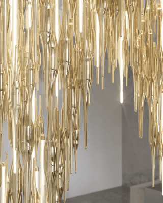 Vitara Glass Drop Chandelier-Neutral Decor