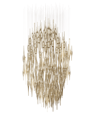 Vitara Glass Drop Chandelier-Neutral Decor