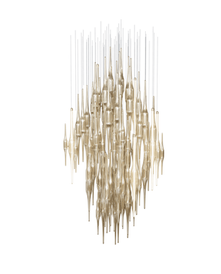 Vitara Glass Drop Chandelier-Neutral Decor