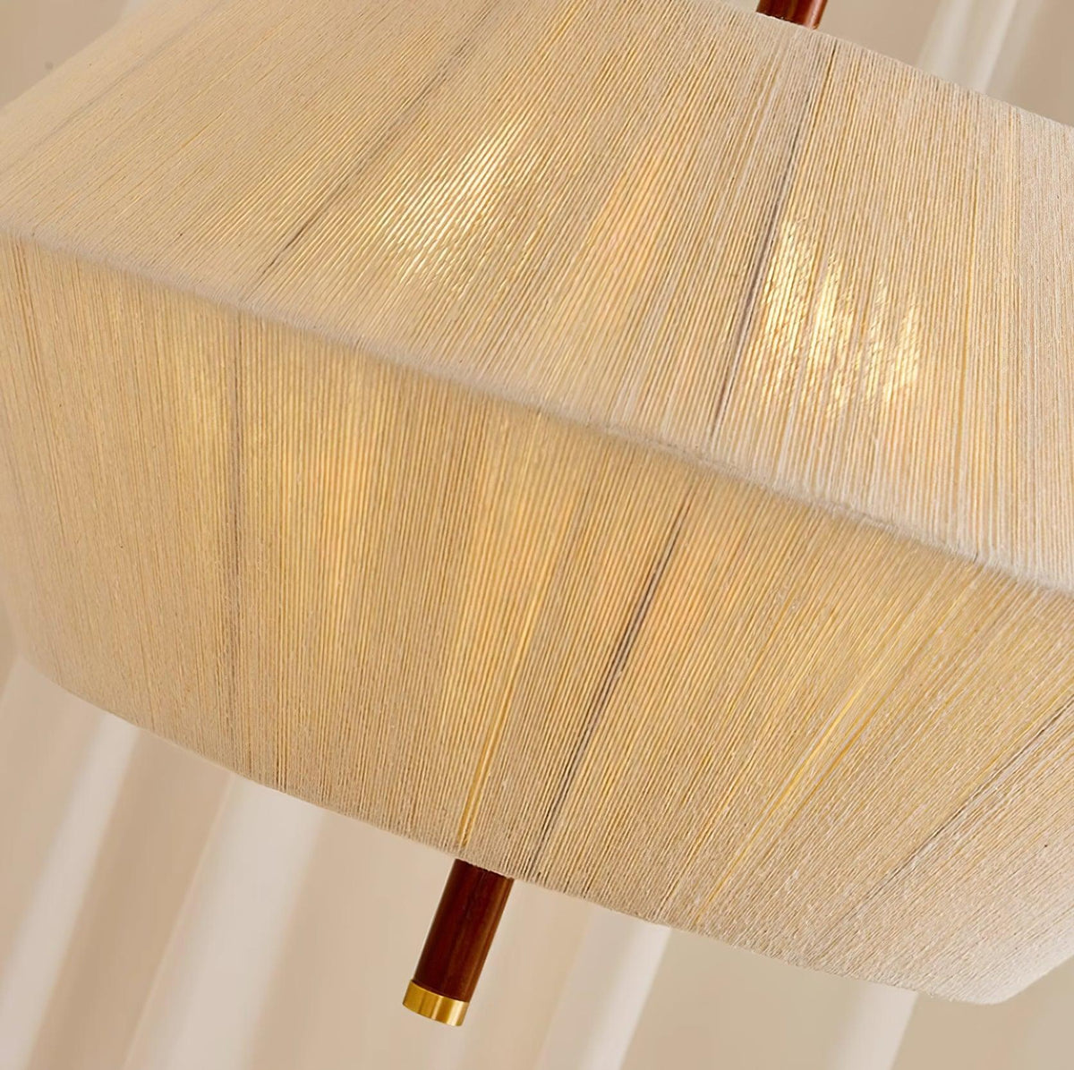 Elowen Pendant Lamp Cotton-Thread Walnut Natural-Neutral Decor