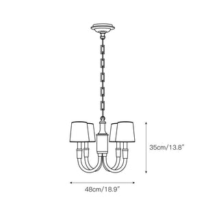Syvinor Lustre Postmoderne Luxe Cristal Tissu