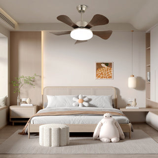 Plafonnier Ventilateur Moderne Aveline en Bois