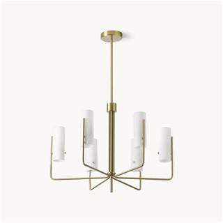 Ivraeus Lustre Vintage Industriel Laiton Verre