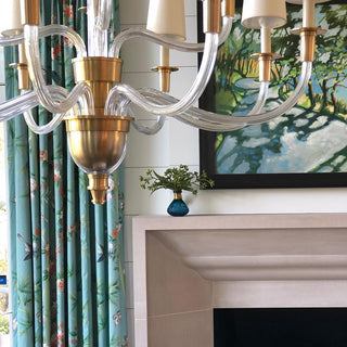 Syvinor Lustre Postmoderne Luxe Cristal Tissu