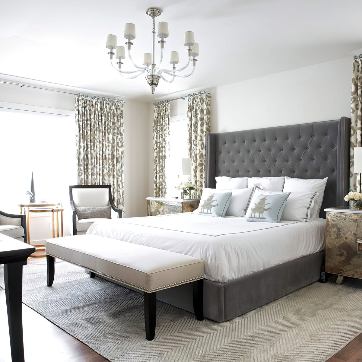 Syvinor Lustre Postmoderne Luxe Cristal Tissu
