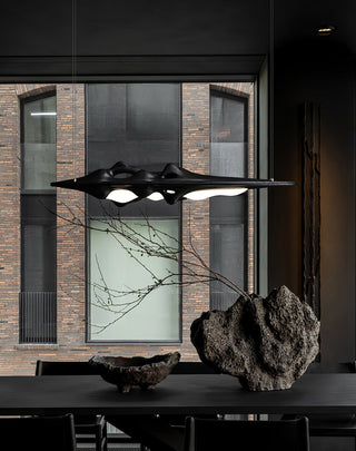 Ulsorira Lampe Suspendue en Bois Topographique