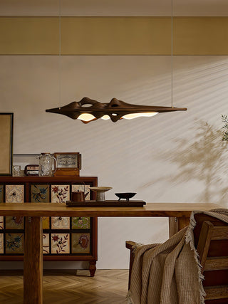 Ulsorira Lampe Suspendue en Bois Topographique