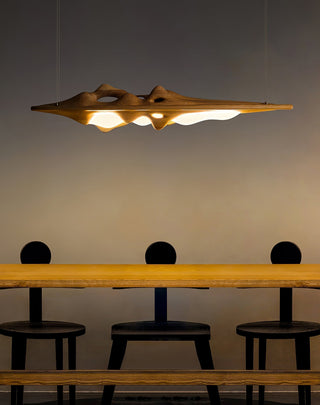 Ulsorira Lampe Suspendue en Bois Topographique