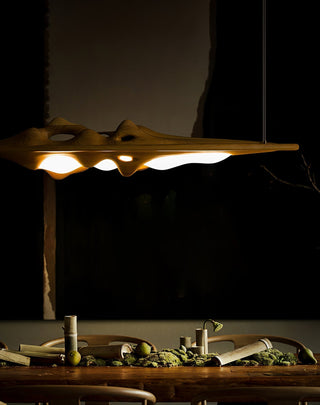 Ulsorira Lampe Suspendue en Bois Topographique