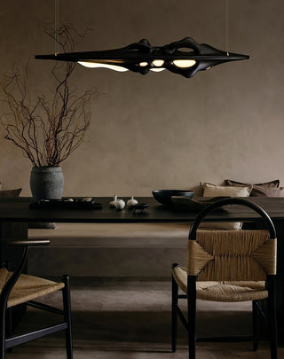 Ulsorira Lampe Suspendue en Bois Topographique