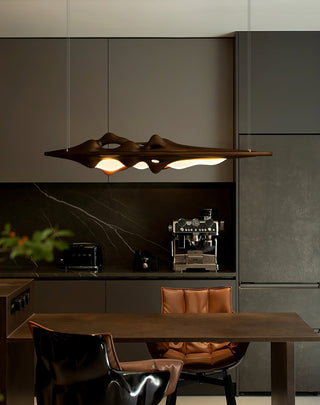 Ulsorira Lampe Suspendue en Bois Topographique