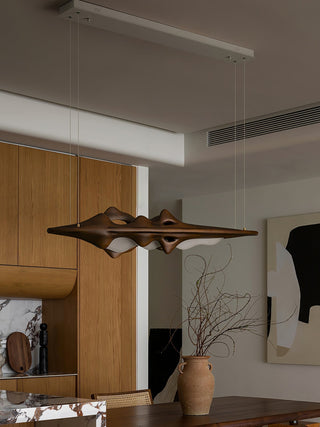 Ulsorira Lampe Suspendue en Bois Topographique