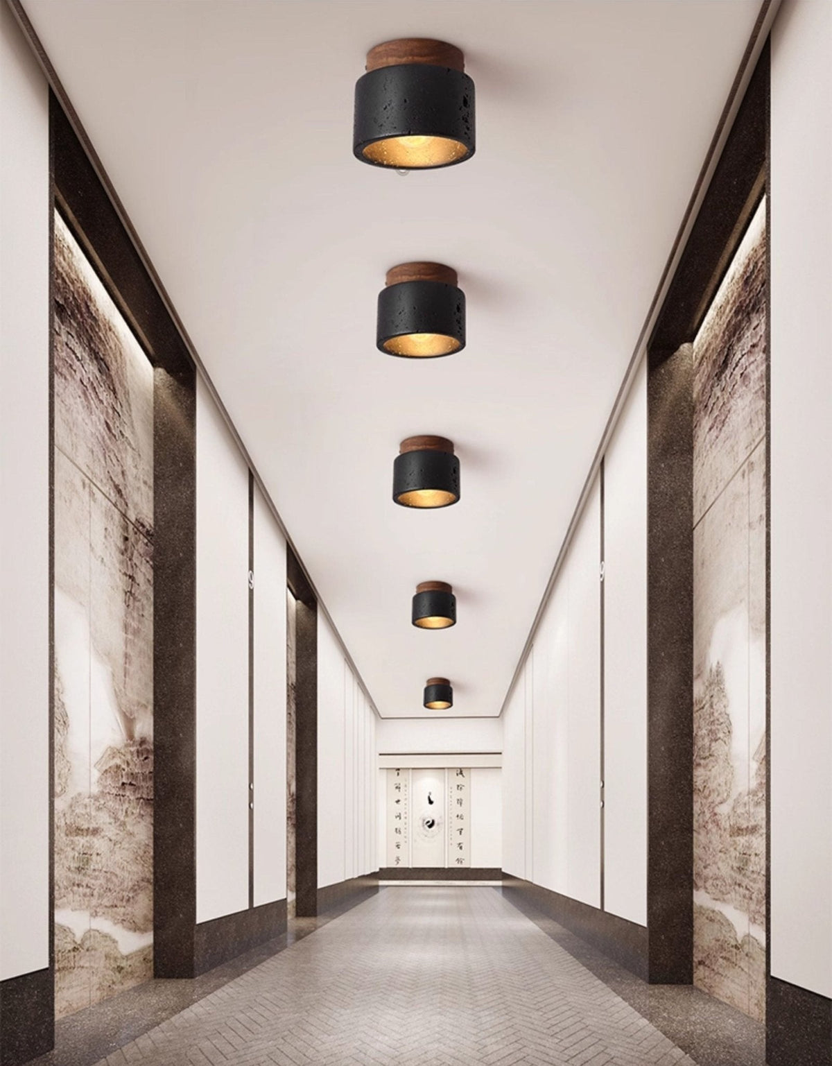 Volcanic Glow Ceiling Light-Neutral Decor