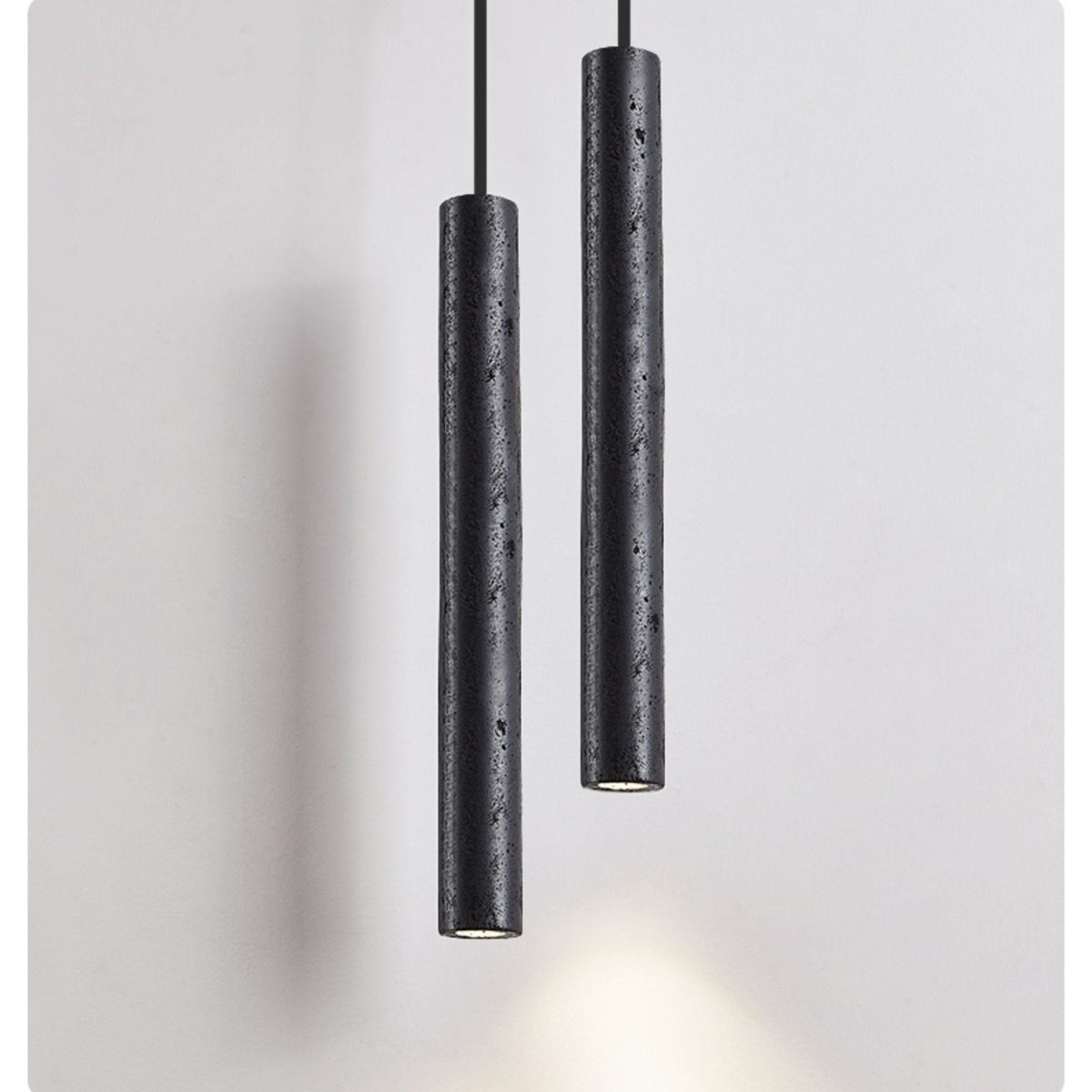 Fosb Suspension Tube en Travertin Noir Élégante