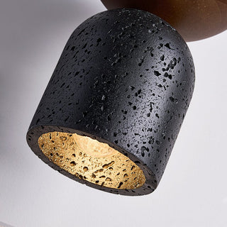 Theo Suspension en Travertin Minimal Noir