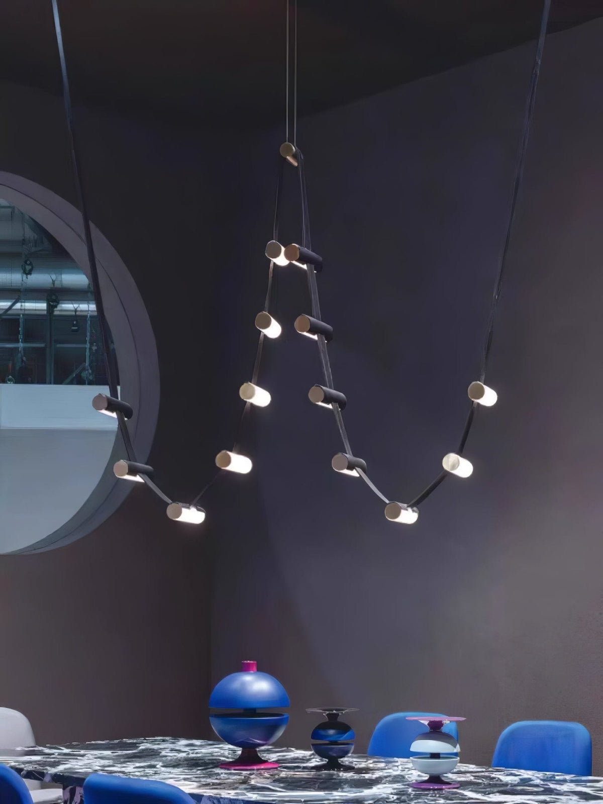 Flexura Suspension Métal Moderne Sur Rail