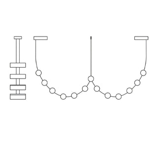 Flexura Suspension Métal Moderne Sur Rail