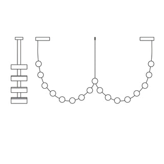 Flexura Suspension Métal Moderne Sur Rail