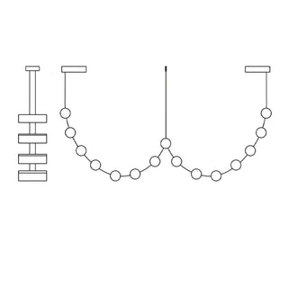 Flexura Suspension Métal Moderne Sur Rail
