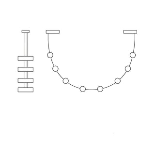 Flexura Suspension Métal Moderne Sur Rail