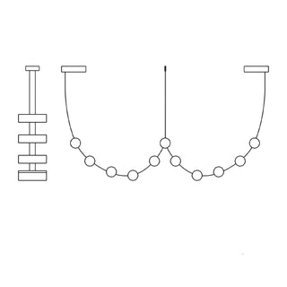 Flexura Suspension Métal Moderne Sur Rail