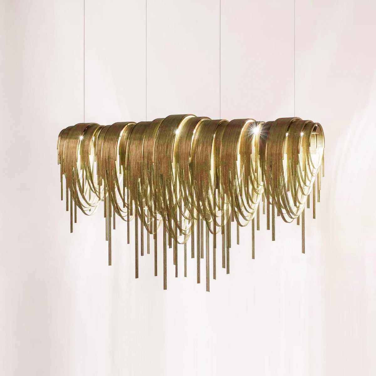 Ravius Lustre Superposé Chaîne Nickel Luxe