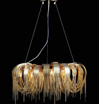 Lustra Lustre Superposé Chaîne Nickel Luxe