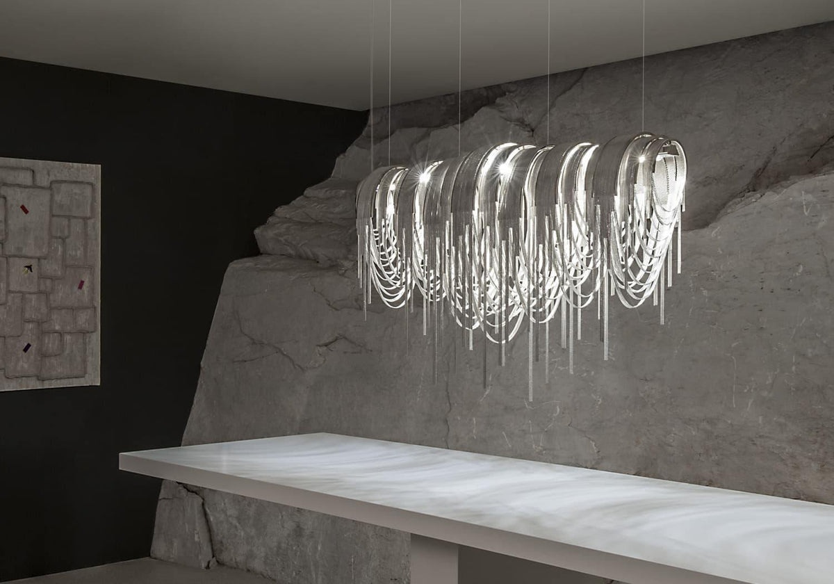 Ravius Lustre Superposé Chaîne Nickel Luxe