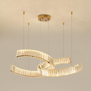 Lustra Lustre Spiral en Cristal Doré Glam