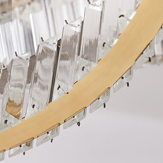 Lustra Lustre Spiral en Cristal Doré Glam