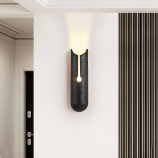 Elraeila Applique Murale Noir Travertin