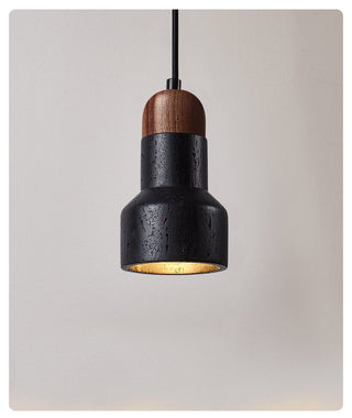 Foundry Suspension en Travertin Noir Moderne