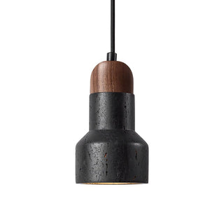 Foundry Suspension en Travertin Noir Moderne