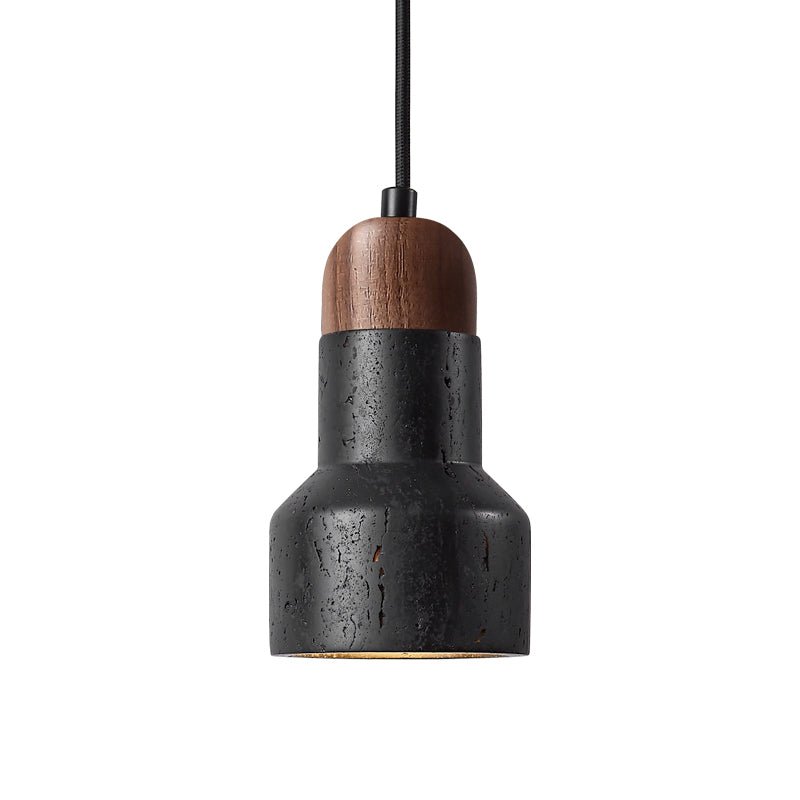 Foundry Suspension en Travertin Noir Moderne