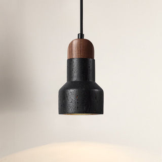 Foundry Suspension en Travertin Noir Moderne