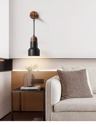 Alcarion Applique Murale Vintage Noir Travertin