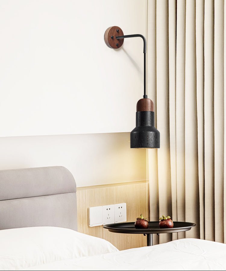 Alcarion Applique Murale Vintage Noir Travertin