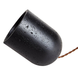 Lumi Lampe de Table de Table Minimaliste Travertin Noir