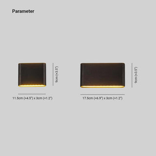 Ray Applique Murale LED Moderne Minimaliste, Noir/Blanc, Cour