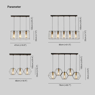 Arisha Suspension linéaire moderne pour le restaurant