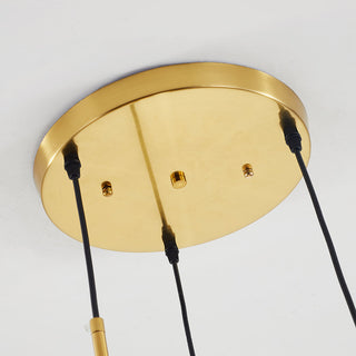 Mavar Luminaires Suspension Verre Transparent Ambre-Luire