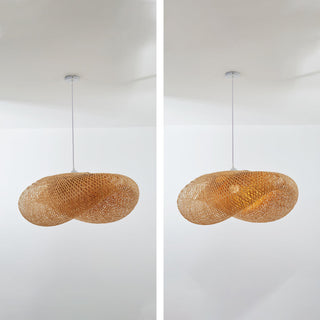 Kareno Suspension Nuage Bohème. Bambou. Bois. Salon-Luire