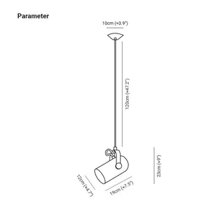 Lareno Luminaires Suspension Rglable Angle Minimaliste-Luire