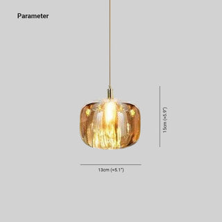 Livenel Suspension Ronde Moderne. Métal/Verre. Ambre/Claire/Gris Fumé. Salon-Luire
