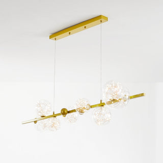 Valentina Suspension Boule Moderne, Métal/Verre, Doré/Noir, Salon