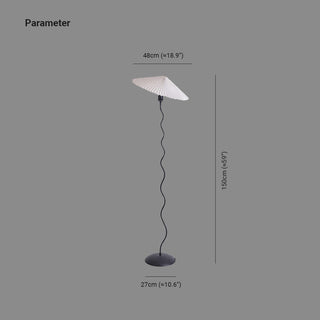 Ritta Moderne LED Lampadaire Métal Chambre/Salon Rouge Orange Blanc