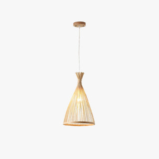 Ritta Suspension Cône Vintage, Bambo, Bois, Salon
