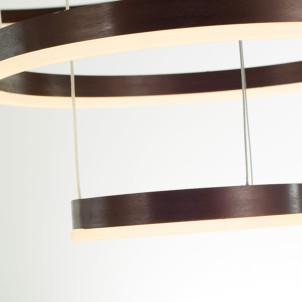 Zorin Suspension Anneau Moderne Métal Noir/Doré/Café Salon-Cielum