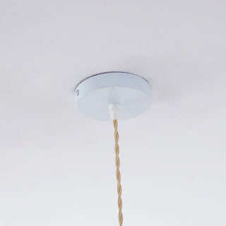 Ritta Twine Suspension Ronde Naturelle, Métal/Rotin, Marron/Beige, Cuisine/Bureau
