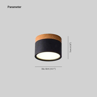 Lumex Petit Plafonnier Led Multicolor Bois Nordique. Couloir-Luire
